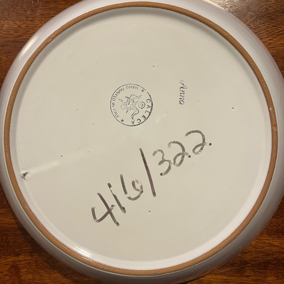 Caleca 10” Vegetable Bowl.  Meadow Print Collection - Picture 2 of 8